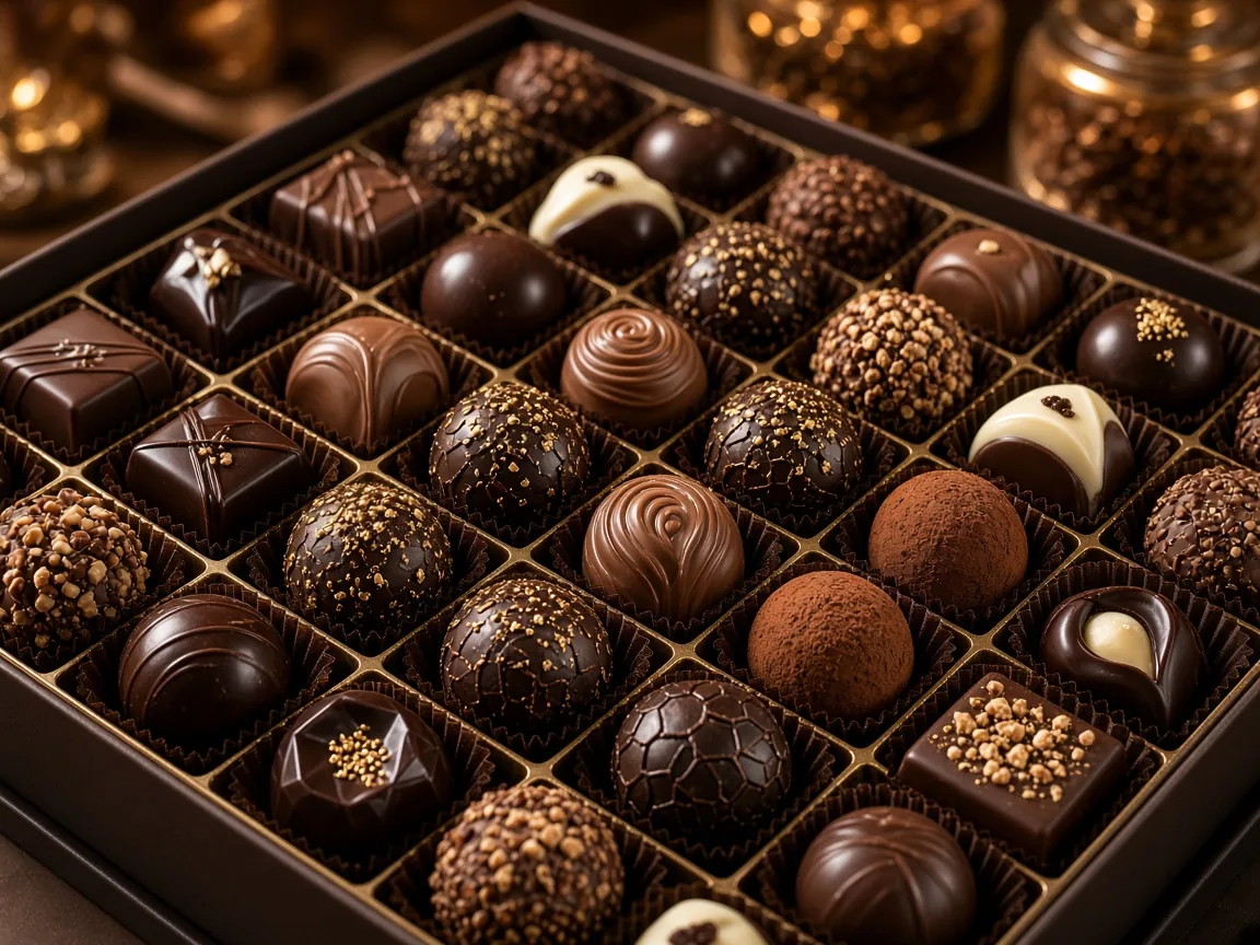 Premium chocolate and gourmet candy display